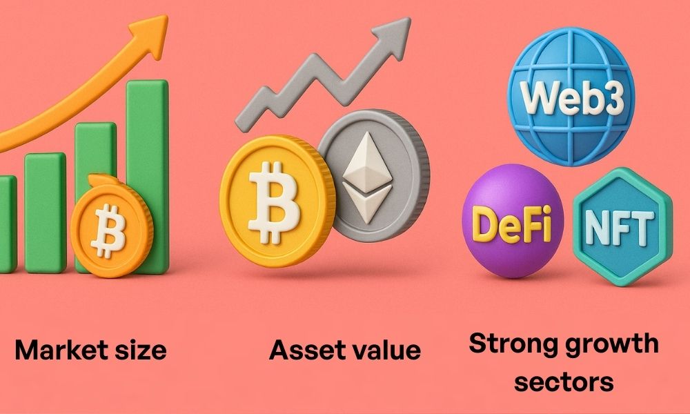 Specific crypto market growth projections